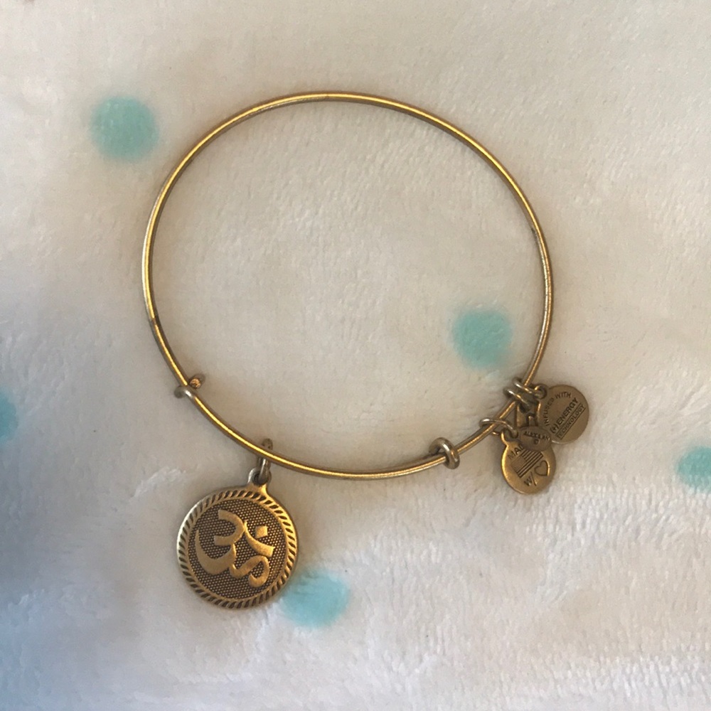 Alex & Ani Om bracelet (gold)